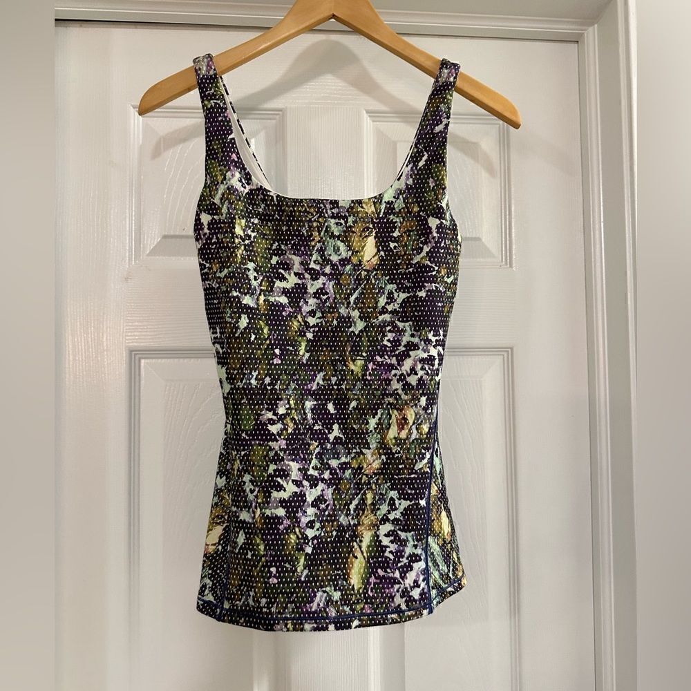 Lululemon Amala Floral Dot Tank Top size 4 - Picture 5 of 7
